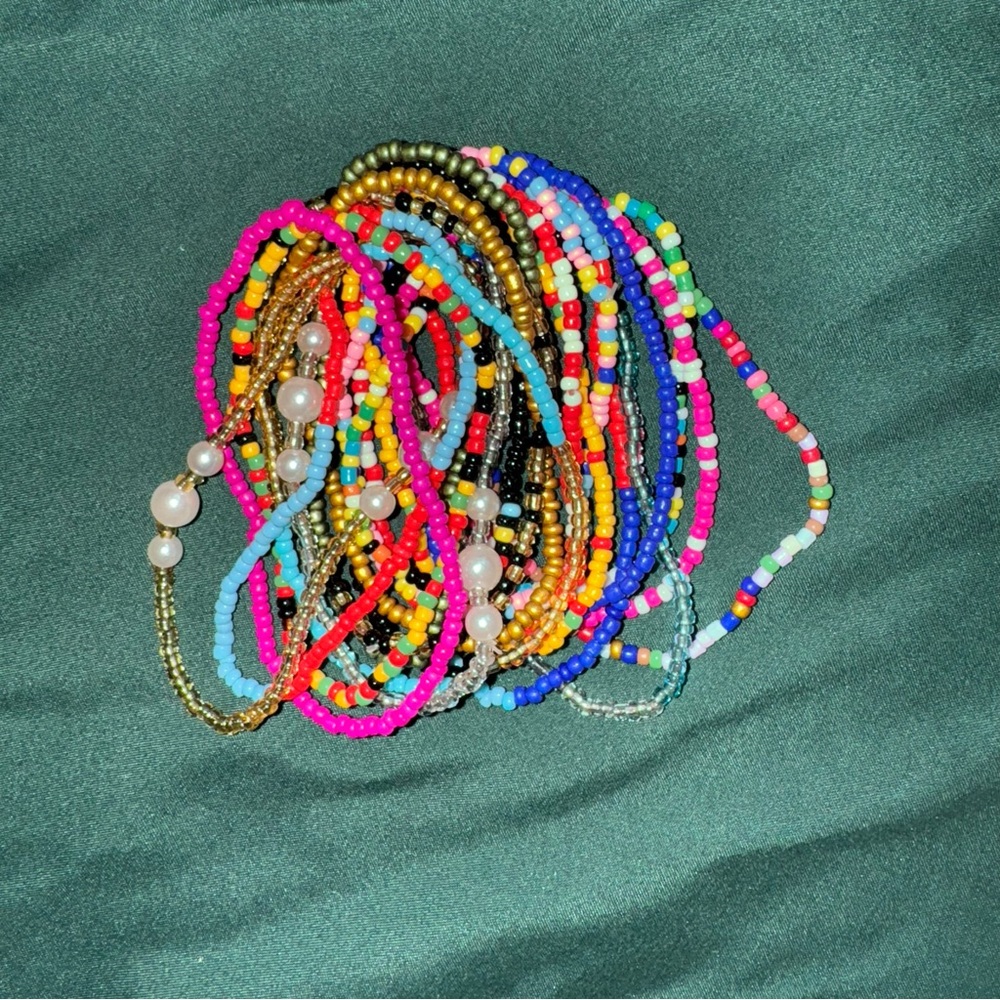 Colorful Beaded Bracelets Set